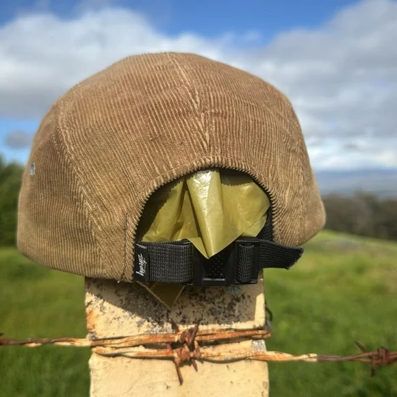 Vintage Stussy Y2K Tan Skate Corduroy 5 Panel Cap one Size - Picture 11 of 12